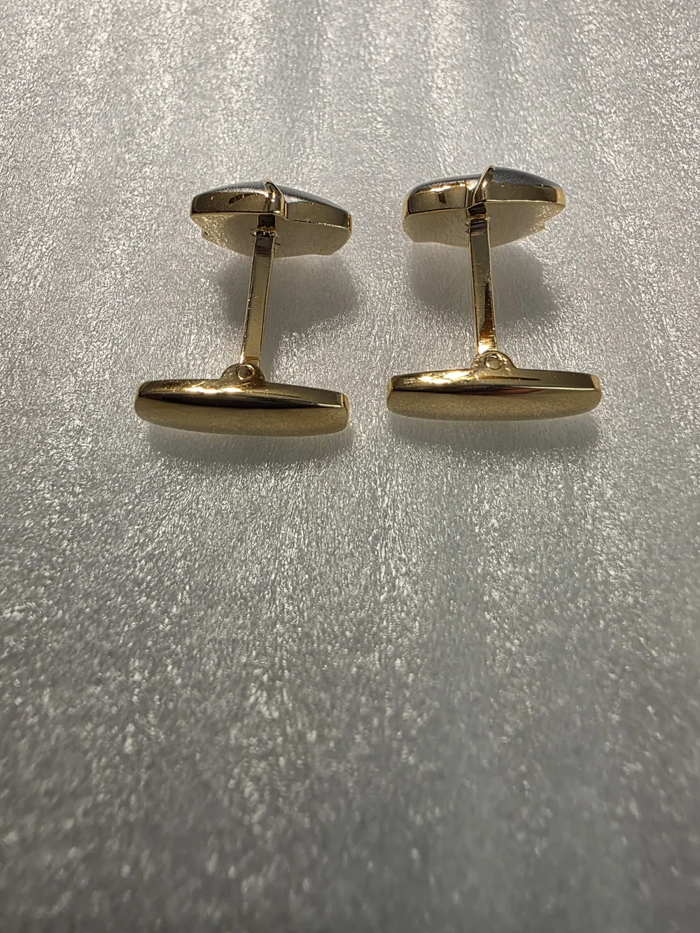 Vintage Yves Saint Laurent Two-Tone Swirl Cufflinks - Rare & Classic